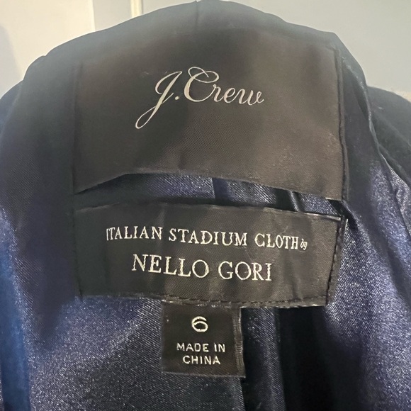 J.Crew Midnight Blue and White Wool Blend Coat, size 6, as seen on Meghan Markle - Picture 3 of 10